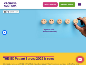 'crohnsandcolitis.org.uk' screenshot