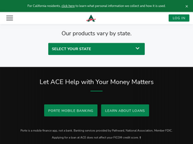 'acecashexpress.com' screenshot