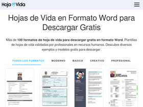 'hoja-de-vida.co' screenshot