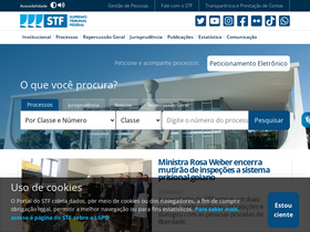 'suprema.stf.jus.br' screenshot