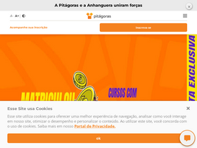 'pitagoras.com.br' screenshot