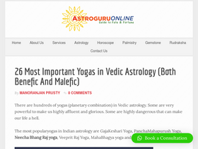 'astroguruonline.com' screenshot