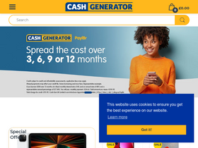 'cashgenerator.co.uk' screenshot