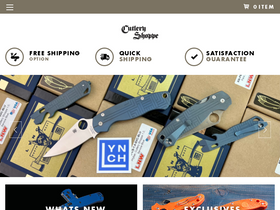 'cutleryshoppe.com' screenshot
