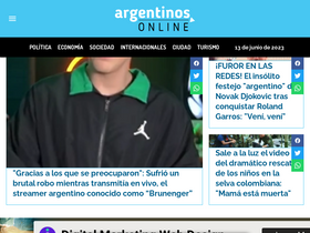 'argentinosonline.com' screenshot