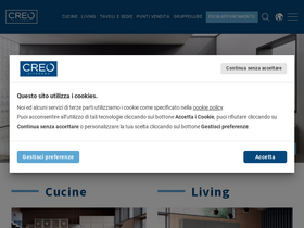 'creokitchens.it' screenshot
