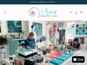 artistgenerations.com homepage screenshot