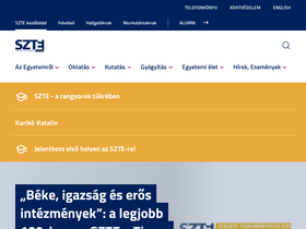 'geosci.u-szeged.hu' screenshot