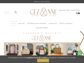 cezanne.com.mx homepage screenshot