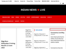 'indiannewslive.com' screenshot