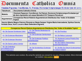 'documentacatholicaomnia.eu' screenshot