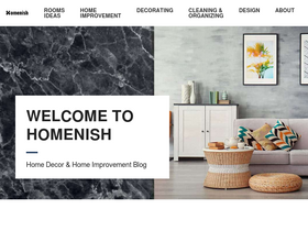 'homenish.com' screenshot