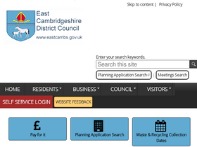 'eastcambs.gov.uk' screenshot