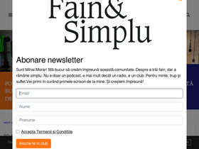 'fainsisimplu.ro' screenshot