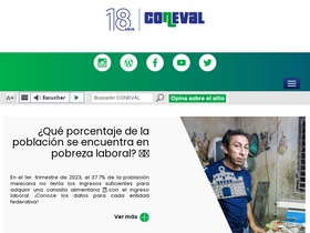 'coneval.org.mx' screenshot