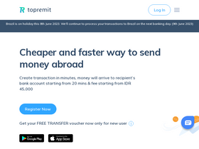 'topremit.com' screenshot