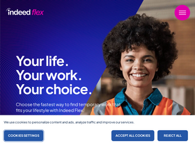 'indeedflex.co.uk' screenshot