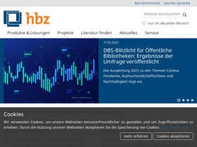 'hbz-nrw.de' screenshot