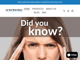letyourbraindance.com homepage screenshot