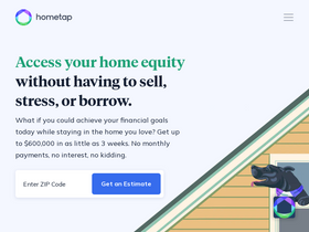 'hometap.com' screenshot