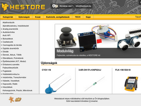 'hestore.hu' screenshot