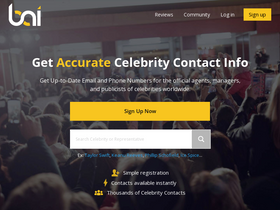 'bookingagentinfo.com' screenshot