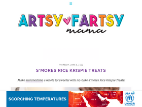'artsyfartsymama.com' screenshot