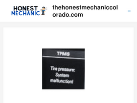 'thehonestmechaniccolorado.com' screenshot