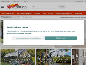 'hjemfint.no' screenshot