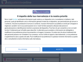 'quizpatenteonline.it' screenshot