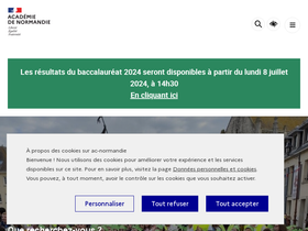 'ac-rouen.fr' screenshot