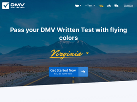 'dmv-written-test.com' screenshot
