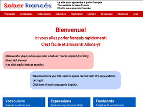 'saberfrances.com.ar' screenshot