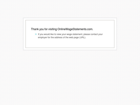 'onlinewagestatements.com' screenshot
