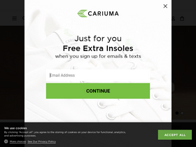 'cariuma.com' screenshot