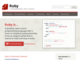 'ruby-lang.org' screenshot