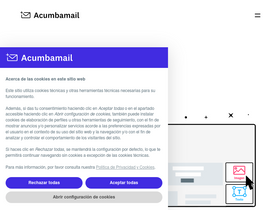 'acumbamail.com' screenshot