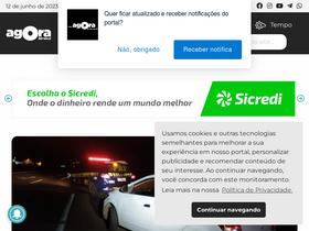 'agoranovale.com.br' screenshot