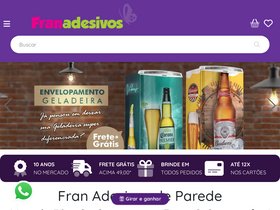 'franadesivos.com.br' screenshot