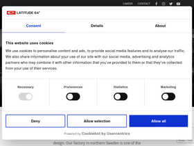 'latitude64.se' screenshot