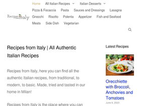'recipesfromitaly.com' screenshot