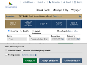 'flysaa.com' screenshot