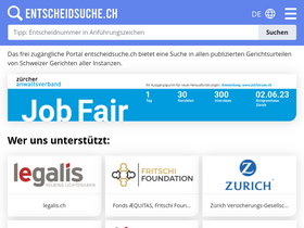 'entscheidsuche.ch' screenshot