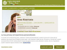 'yvesrochervenditadiretta.it' screenshot