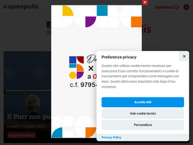'openpolis.it' screenshot