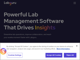 'labguru.com' screenshot