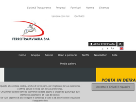 'ferrovienordbarese.it' screenshot
