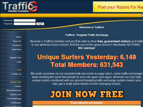 'trafficg.com' screenshot