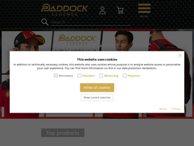 'paddock-legends.com' screenshot