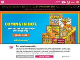 'mdlottery.com' screenshot